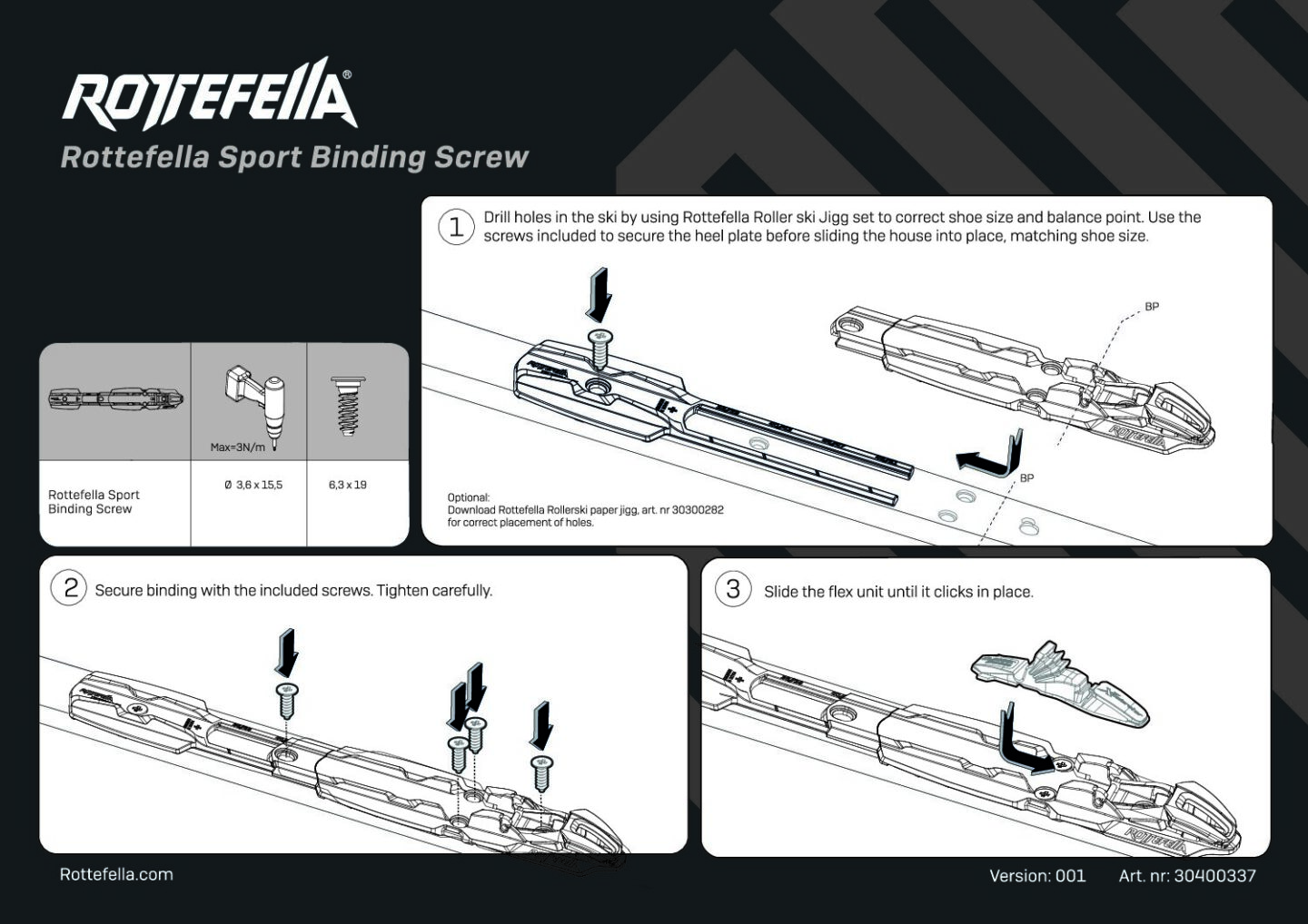 Uisutehnika suusasidemed Rottefella NNN Sport Screw SK (kruvidega) (1 pr)