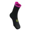 Jooksusokid Compressport V4.0 RUN High Ultralight - Black/Safe Yellow/Neo Pink