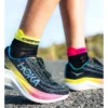 Jooksusokid Compressport V4.0 RUN Low Ultralight - Black/Safe Yellow/Neo Pink