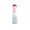 Jooksusokid Compressport V4.0 RUN High Ultralight White/Fluo Red/Black