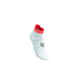 Jooksusokid Compressport V4.0 RUN Low Ultralight White/Fluo Red/Black