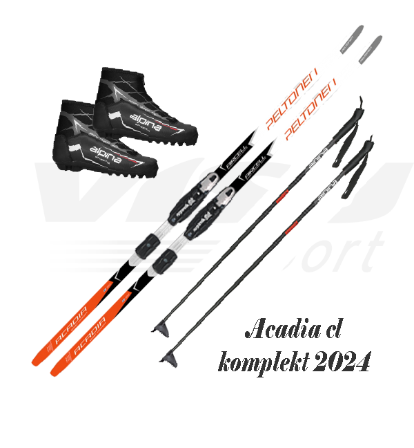 Klassikasuusakomplekt ACADIA CLASSIC 24 harrastajale Alpina Sport Tour saapaga + kepid
