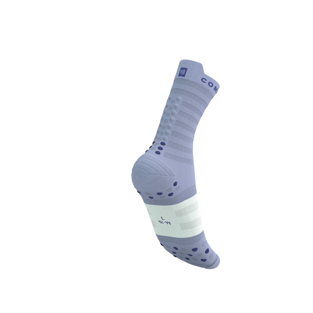Jooksusokid Compressport V4.0 RUN HIGH Ultralight - Lavender/White