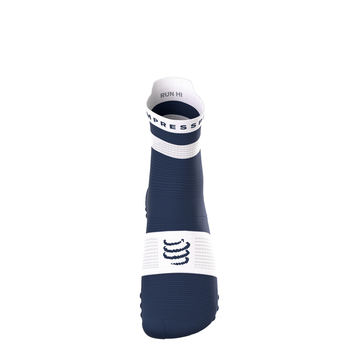 Jooksusokid Compressport V4.0 RUN High - Peacot/White