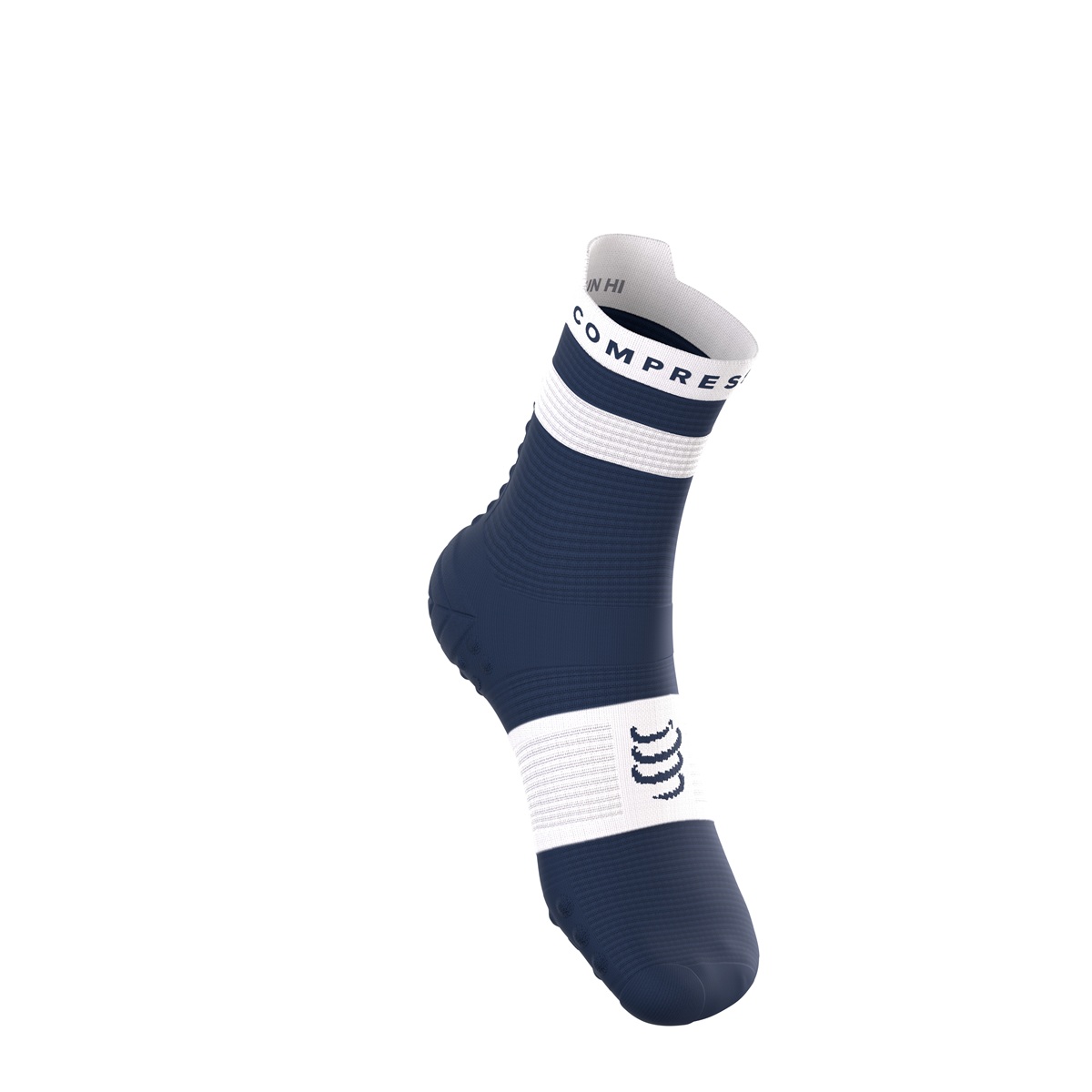 Jooksusokid Compressport V4.0 RUN High - Peacot/White