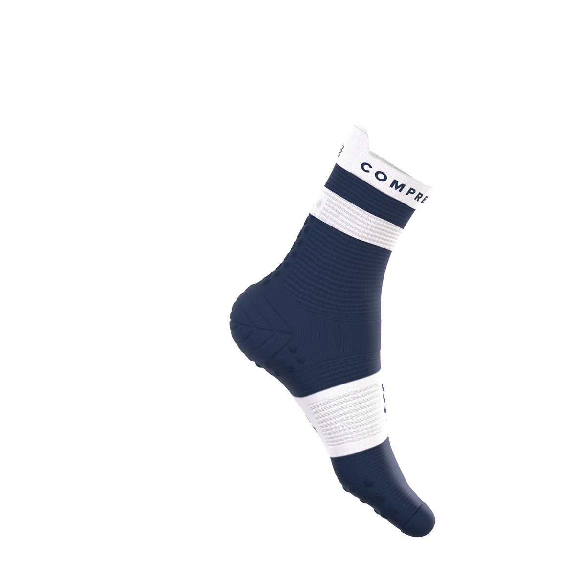 Jooksusokid Compressport V4.0 RUN High - Peacot/White