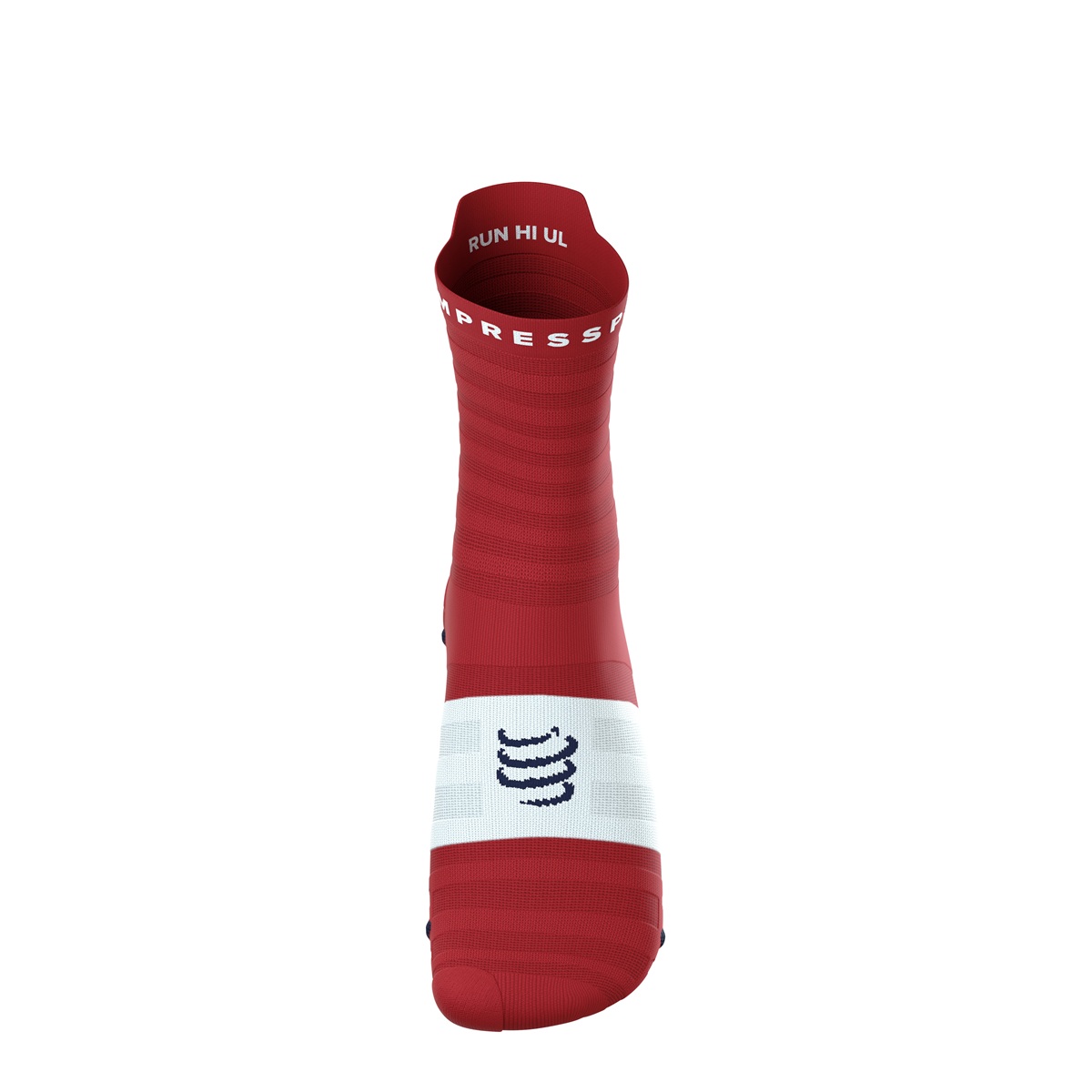 Jooksusokid Compressport V4.0 RUN High Ultralight - Pompeian Red/White