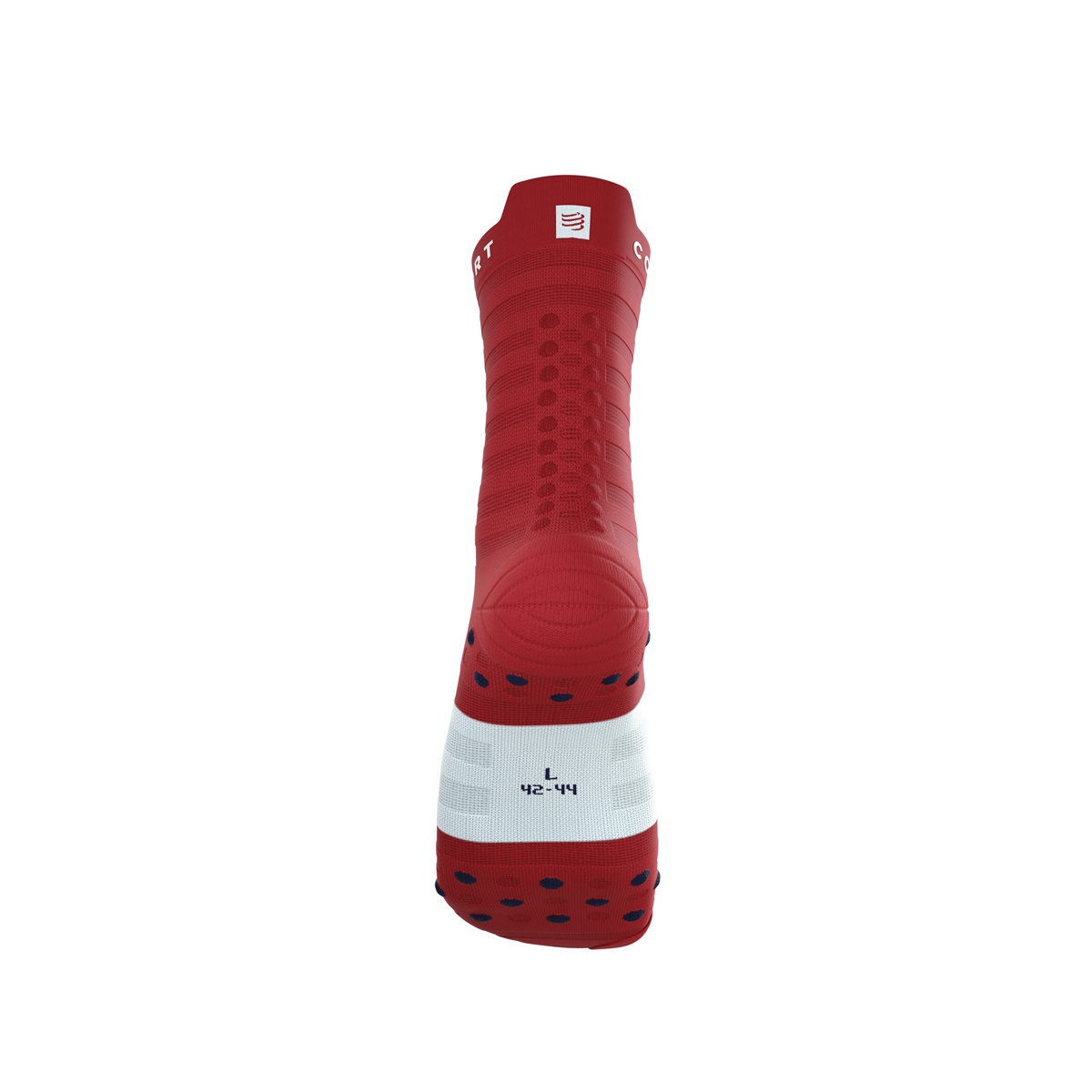 Jooksusokid Compressport V4.0 RUN High Ultralight - Pompeian Red/White