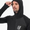 Meeste lukuga pusa Compressport 3D Thermo Seamless Hoodie Zip