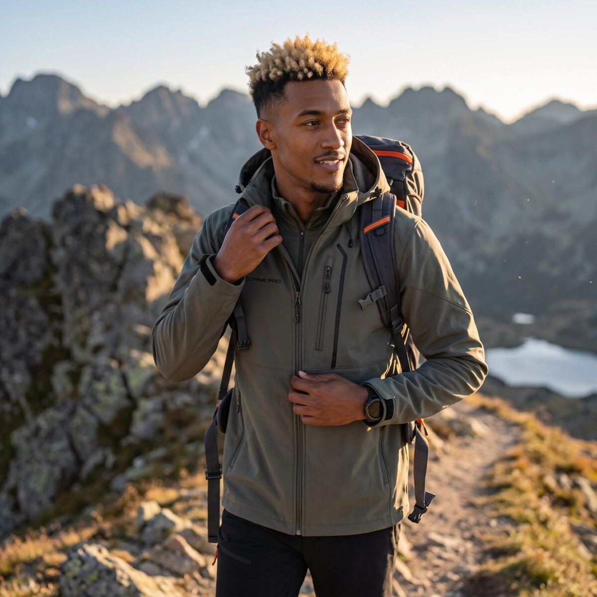Meeste softshelljakk Alpine Pro HOOR 2