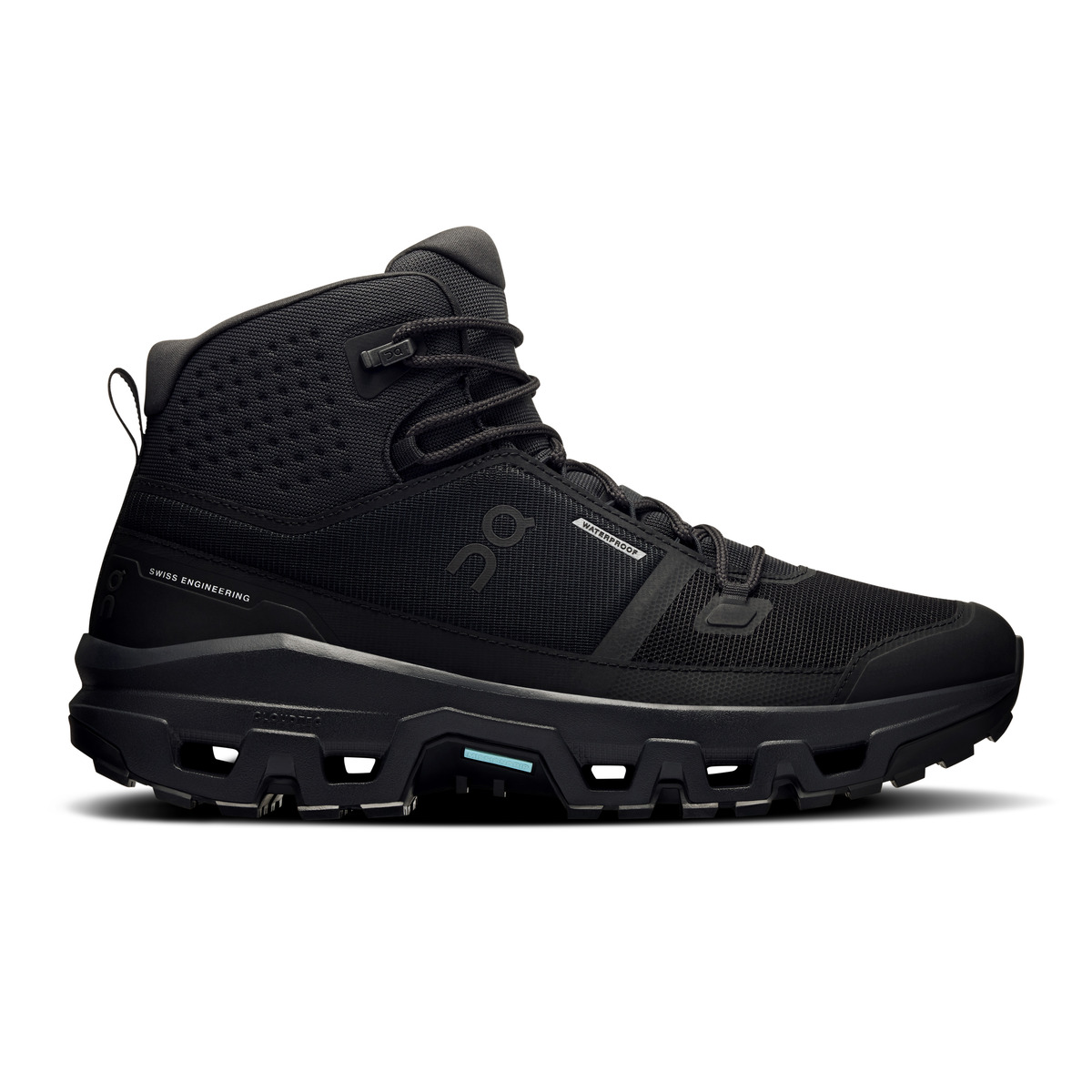 Meeste matkajalats On Cloudrock Mid Waterproof - Black/Black