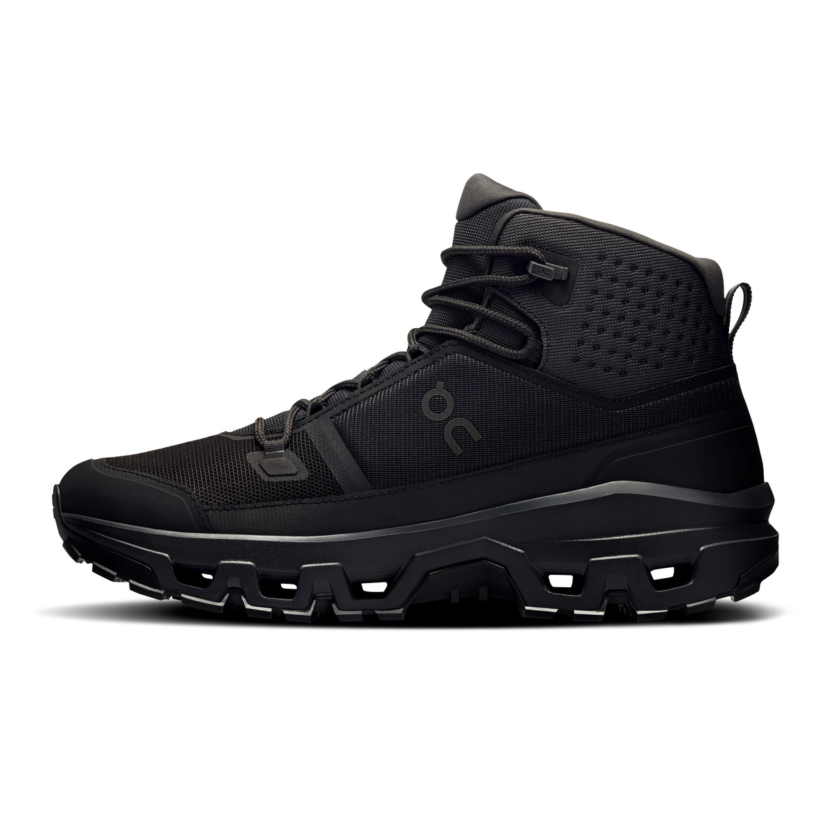 Meeste matkajalats On Cloudrock Mid Waterproof - Black/Black