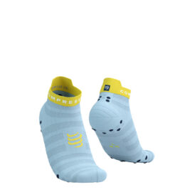 Jooksusokid Compressport V4.0 RUN Low Ultralight - Cashmere Blue/Maize
