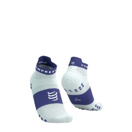 Jooksusokid Compressport V4.0 RUN Low - Star White/Orient Blue