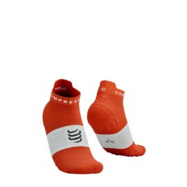 Jooksusokid Compressport V4.0 RUN High - Tigerlily/White