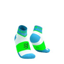 Maastikujooksusokid Compressport ULTRA TRAIL Low - Norse Blue/Neon Green