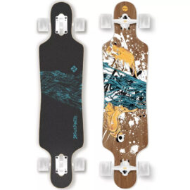 Longboard Street Surfing Curve Drop Through 39&rdquo; Hunters