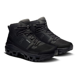 Meeste matkajalats On Cloudrock Mid Waterproof - Black/Black