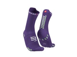 Jooksusokid Compressport V4.0 RUN High - Purple/Paradise Green