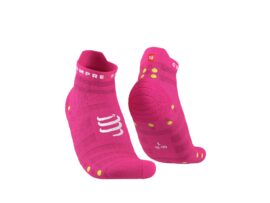 Jooksusokid Compressport V4.0 RUN Low Ultralight Fluo Pink/Primerose